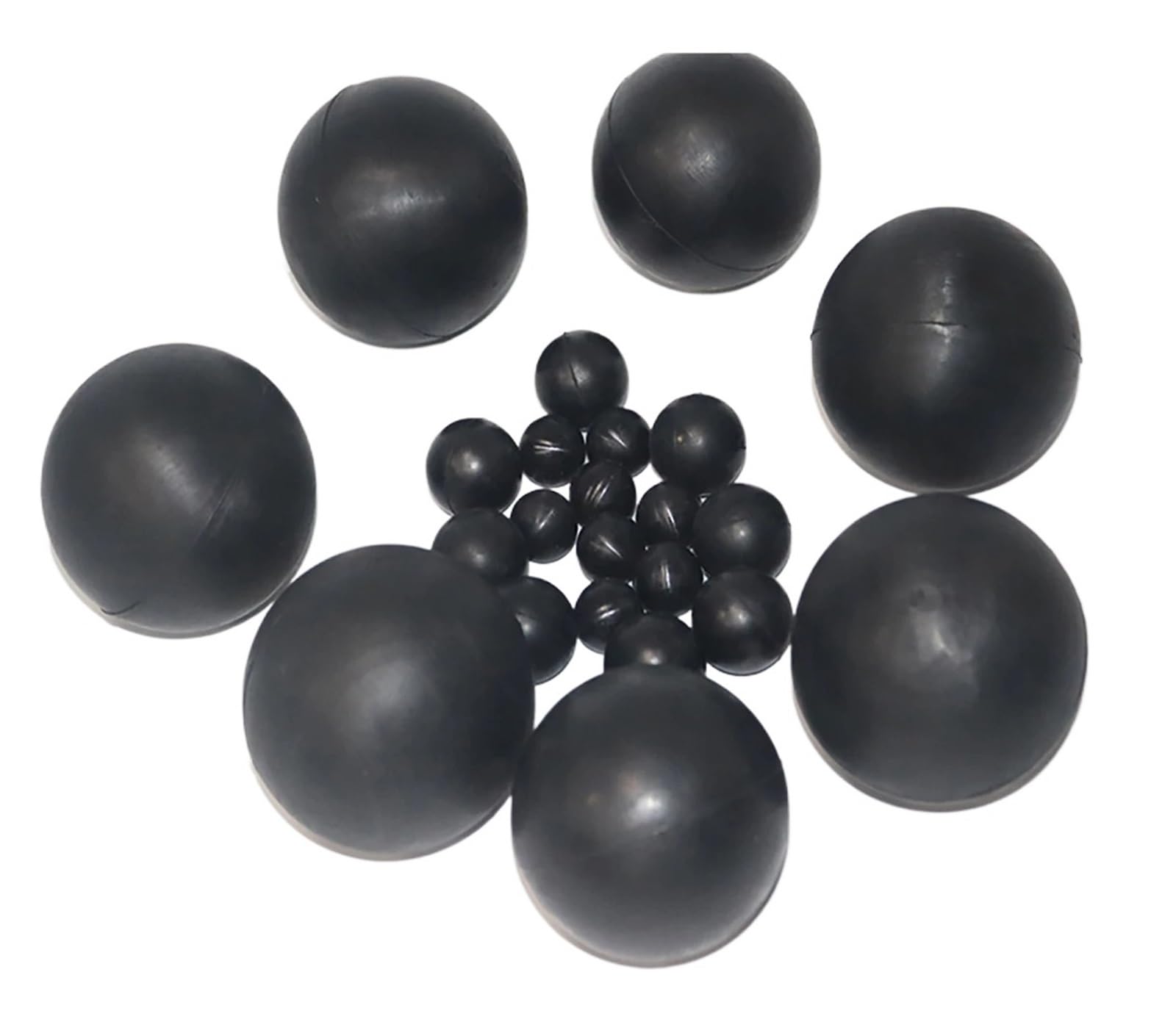 Schwarzer Vollgummiball Schwarzer massiver NBR-Nitrilkautschuk-Kugeldurchmesser