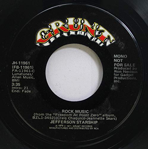 JEFFERSON STARSHIP 45 RPM ROCK MUSIC / ROCK MUSIC