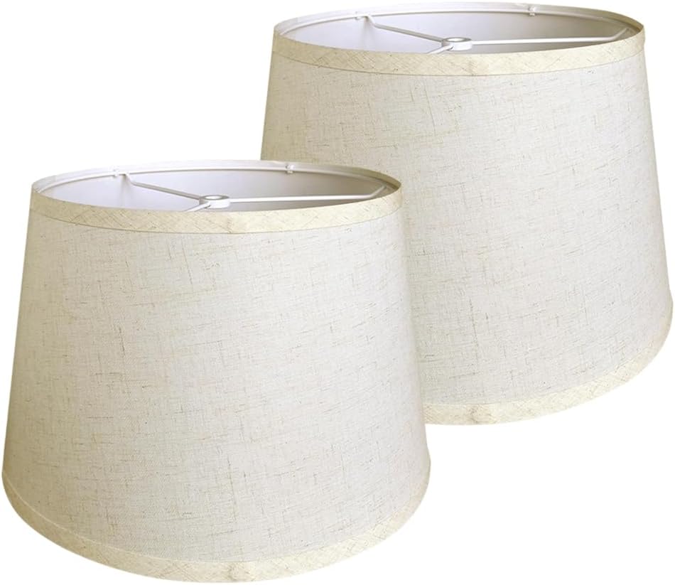 Lamp Shades Set of 2, Drum Lampshades for Table Lamps and Floor Lights