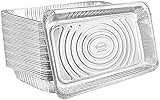 Aluminum Pans Full Size, Large Disposable Roasting & Baking Pan, 21'x13' Deep Foil Pans (100 Pack) Extra Heavy...