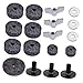 Kisangel Drum Cymbal Accessory Set Grey Felt Washers Hi Hat Felts Cymbal Sleeves and for Drum Kit Protection and Performance