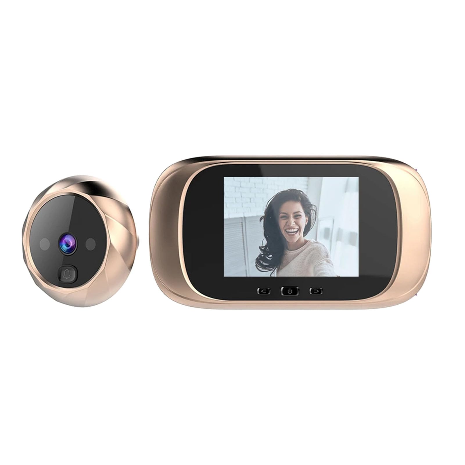 Cámara digital inteligente para puerta de mirilla, con pantalla de 2.8 pulgadas, grabación automática de fotos, lente gran angular, visor de puerta operado con pilas para vigilancia de seguridad en el