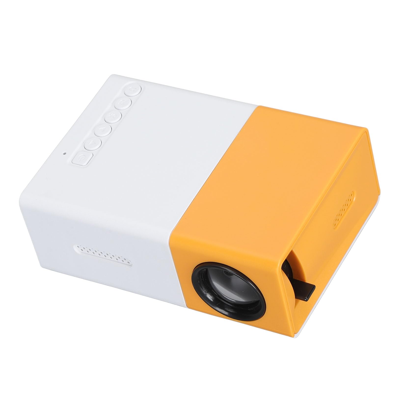 Mini Projecteur LED Portable Pleine Cinéma Maison, Vidéoprojecteur Extérieur Compatible avec Ordinateurs, Boîtiers TV, Tablettes, Chambre à Coucher avec Film Intelligent