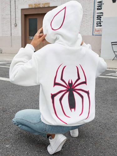 Image of SXV 'Spider' Printed Cool Aesthetic Sweatshirt Hoodie