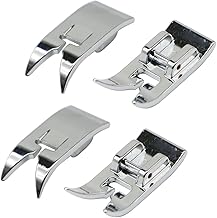 4 Pieces Universal Sewing Machines Multi-purpose Presser Foot Straight Zigzag Foot Multifunctional Accessories Suitable for Sewing Machines Singer Brother Janome and Babylock with Stem