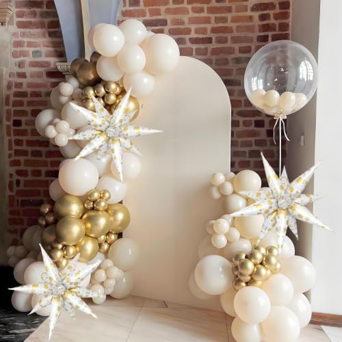 Image of Gold Polka Balloons Explosion Star Baptism Balloons Cross Baptism Party Decor Polka Christmas Party Decorations First Communion Decorations Rosary Christmas Supplies