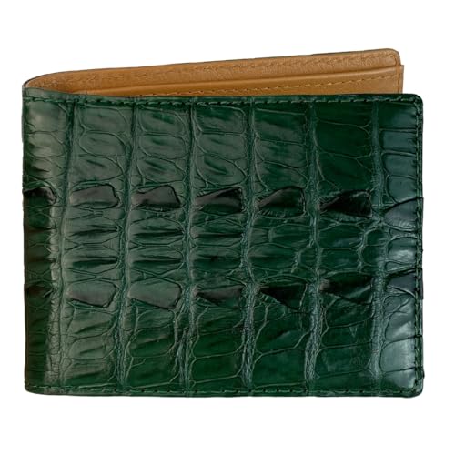 Image of HATA Men Leather Bifold Wallet RFID Blocking Front Pocket Exotic Billfold Handmade Gift For Birthday Wedding Anniversary Father's Day
