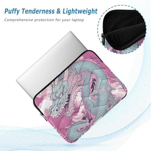 Funda para Laptop 13-14 Pulgadas Impermeable con Estampado Dragón Rosa miniatura 5