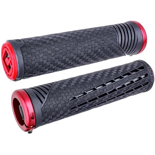Old Dutch International ODI CF Grip v2.1 Paire de poignées 135 mm, noir perle/rouge
