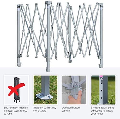 image for Quictent Upgraded 10x10 Ez Pop up Canopy Tent Portable Gazebo Outdoor 