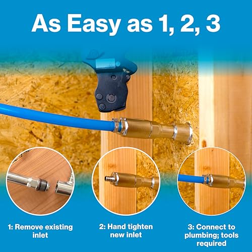 Image of Aquor 1 /2 inch PEX Crimp Stainless Steel Inlet, Pipe Fitting Accessory, Installation Part for Aquor House, RV, and Boat Hydrants