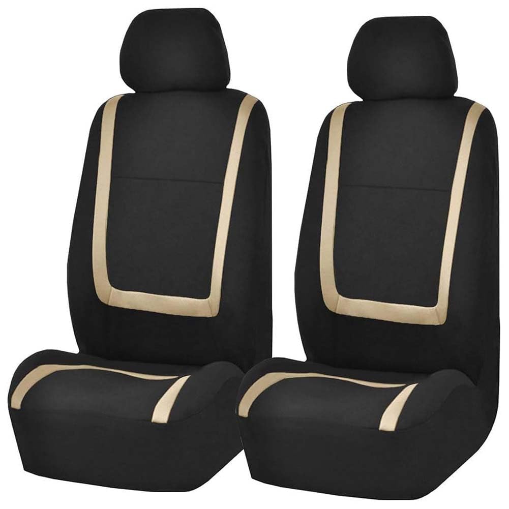 NanDeZ Set Coprisedili Auto per Ren-Ault Modus 2004-2024, Auto Set Protezione Copri-Sedile Anteriori e Posteriori Accessori Interno,F/Gold