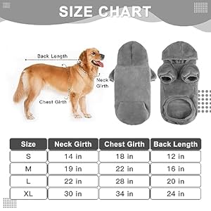   EXPAWLORER-Flannel-Soft-Basic-Dog-Hoodie-Warm-Dog-Sweater-with-Leash-Hole-and-Pocket-Dog-Cold-Weather-Clothes-Dog-Winter-Coat-Fall-Sweatshirt-for-Large-Dogs-Boys-GirlsGreyL
