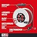 CRAFTSMAN 75 Ft. Contractor Retractable Extension Cord Reel with 4 Grounded Outlets, Heavy-Duty Steel Drum, 12AWG SJTW Cable, CSA Certified