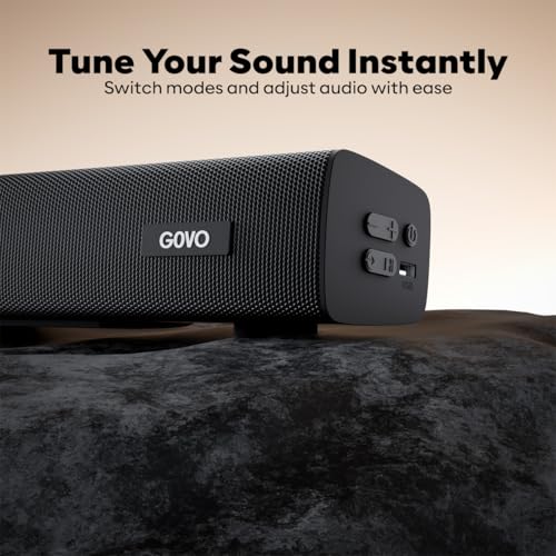 Image of Govo Gosurround 945 Pro Home Theatre Soundbar, 260W, 5.1 Channel, with Subwoofer and Satellite Speakers, Bluetooth 5.3, HDMI ARC, AUX, USB (Platinum Black)