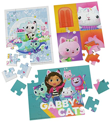 Miniatura 3 de Spin Master Games La Casa de Muñecas de Gabby - Pack 3 Rompecabezas de Madera (12 y 16 Piezas) de Gabby's Dollhouse con Caja para Guardarlos - Puzzle 3 Años - Juguetes Niña 3 Años +