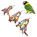 Zerodis 3Pcs Bird Chewing Toys Parakeet Chewing Colorful Cotton Rope Toys Parrots Shredder Toys Beads Bite String for Small Medium Parrots