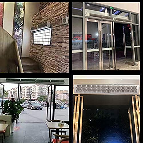 XUNMAIFLB Rideau d'air Intérieur Mural sur Porte, 2 Vitesses, avec Télécommande, pour Magasin, Portes à Vent Naturel, Ventilateur Mural, 100cm - Image 8