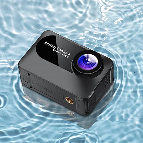 Image of Elevea ๐๐ ๐๐๐๐ซ๐ฌ ๐๐ฎ๐๐ซ๐๐ง๐ญ๐๐ H32 Sports Camera - 4K 1080P Video, Dual LCD, 170 Angle, 16MP Action Cam for Biking, Diving, Vlogging, with Mount Kit