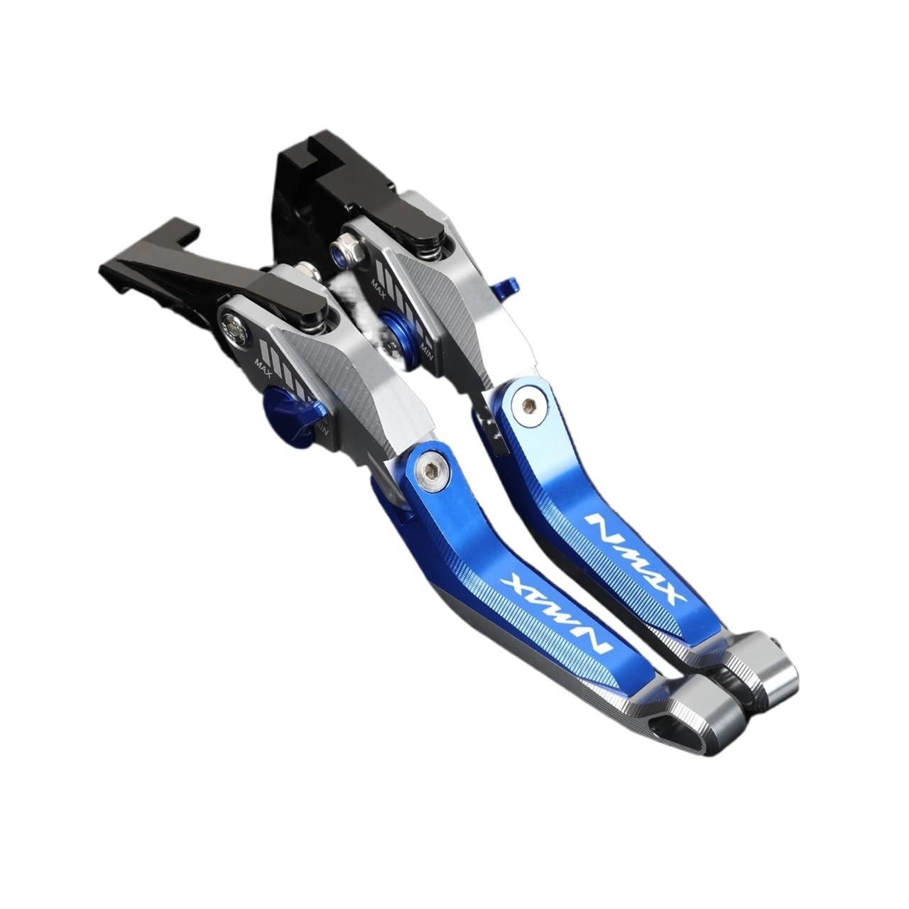 Djshuoy Titanium Blue Handlebar Brake Lever For Nmax 160 155 125 2015 Present Motorcycle Accessorie Clutch Lever Brake Lever Set Adjustable Folding Handle Levers(Titanium Blue)