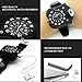 Rechargeable Led Torch Wrist Light, cshare Waterproof Watch Flashlight with Compass Tactical Flashlights for Outdoor Running, Hiking, Camping, Biking, Mountain Climbing
