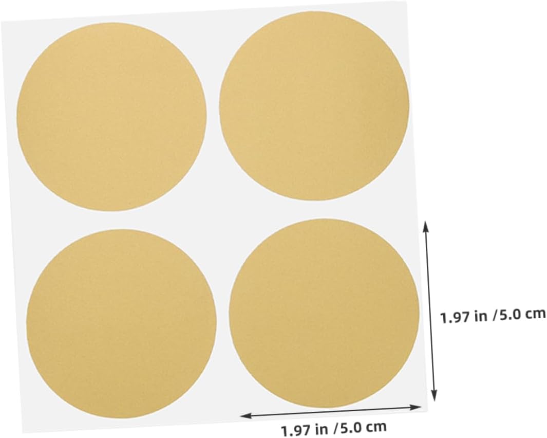 DOITOOL 50pcs DIY Scratch Off Art Round Scratch Off Cards Adhesive for Events Rewards