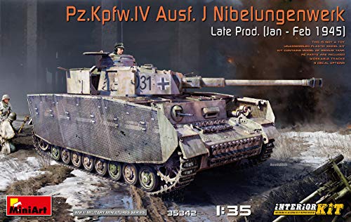 Char Pz.Kpfw. IV AusfJ Nibelungenwerk Late MiniArt pour diorama 1:35