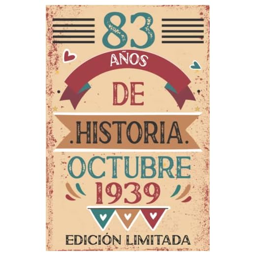 83 Años De Historia Octubre 1939: Libro de visitas, cuaderno, 110 páginas de felicitaciones, idea de regalo, regalo Para la esposa, novia, mujer, La madre