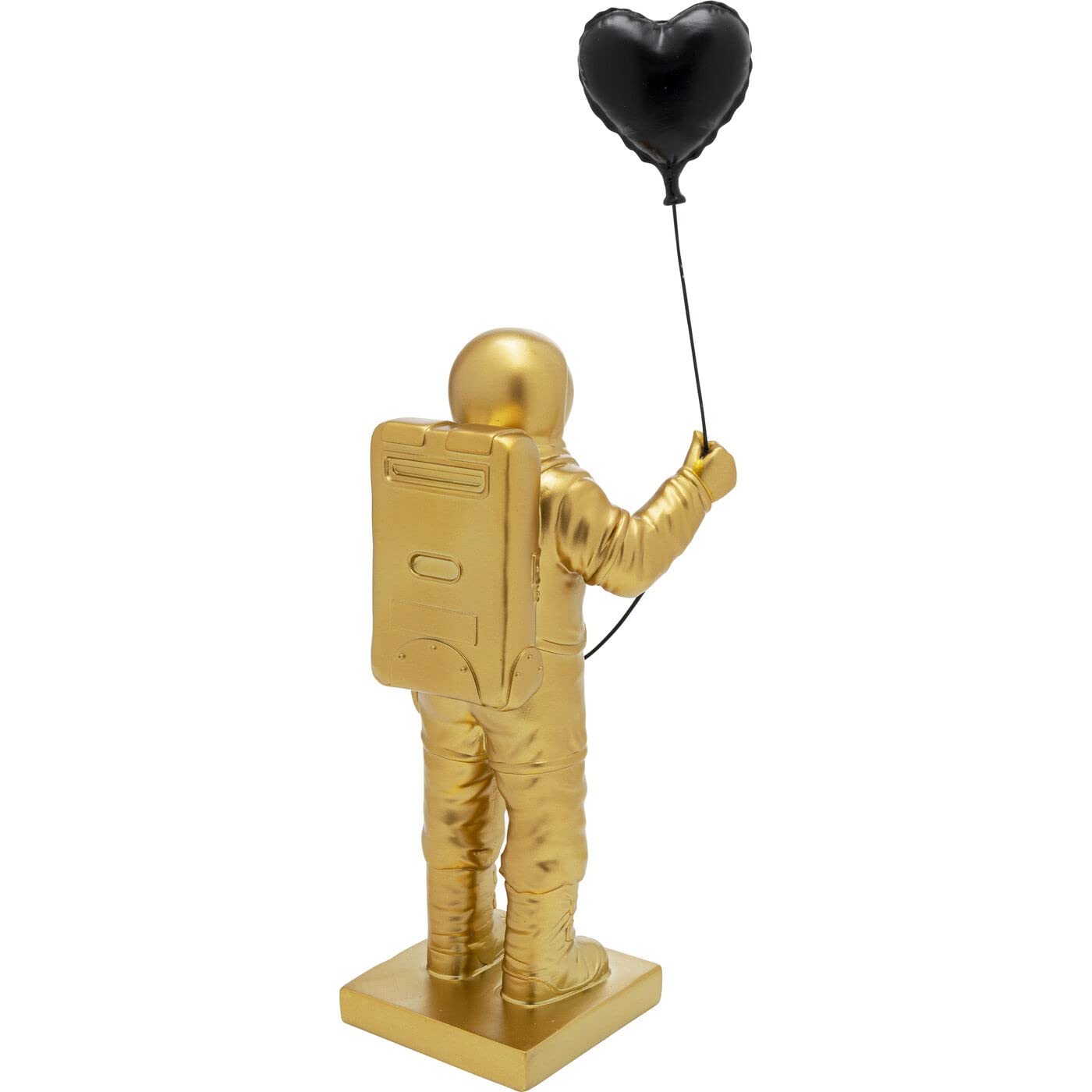 Kare Design Deko Figur Balloon Astronaut, Gold, 41x13x11 cm, Deko Objekt, Wohnaccessoire Dekoration, Astronauten Motiv, Handgearbeitet, Wohnzimmer
