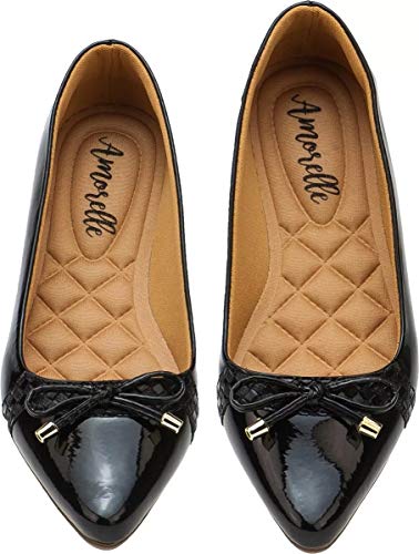 Sapatilha Lumiss Bico Fino (39, Verniz preto)