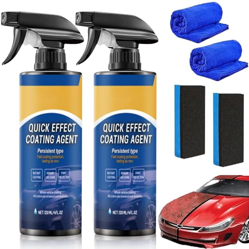 2 Stück Advanced Car Quick-acting Coating Agent Spray 3 in 1 Hochschutz-Auto-Beschichtungsspray Multifunktionales Autos Kratzer Entferner Sopami Quick Effect Coating Agent