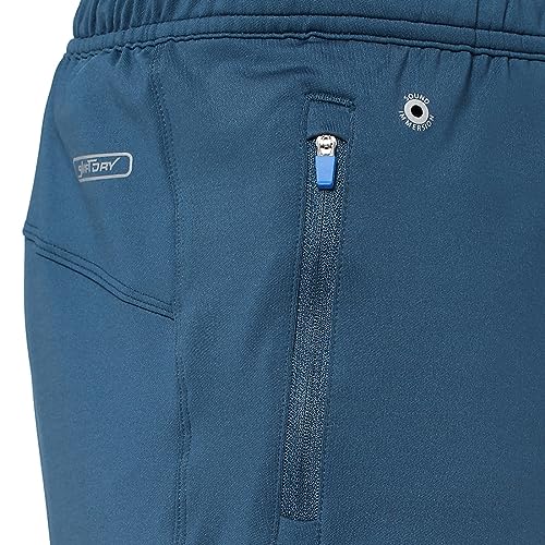 Image of Van Heusen Men Active Sports Swift Dry Knit Shorts - 4 Way Stretch, Lightweight, Mesh Panel
