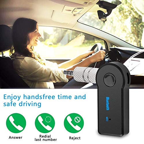 Bluetooth AUX Adapter for Car, Wireless Audio Receiver Portable Hands-Free Car Kits with AUX 3.5mm - Image 3