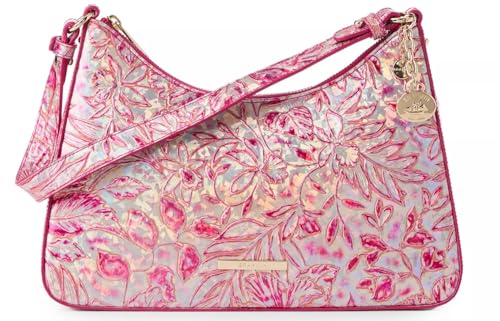 Brahmin Lokelani Collection Esme Coral Snapdragon Shoulder Bag