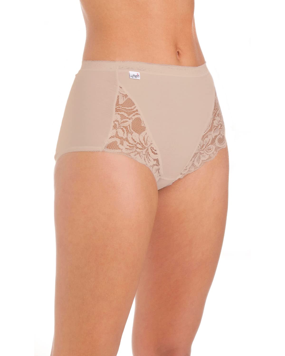 Undercover 3 Pairs Womens Maxi Lace Briefs 1006 Nude 16