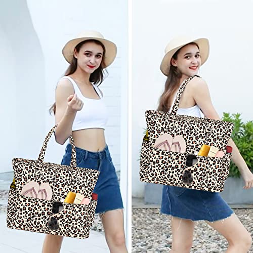 Bluboon Beach Bags for Women, Large Waterproof Tote Bag With Wet Compartment for Pool Weekender Travel Gym - Image 2
