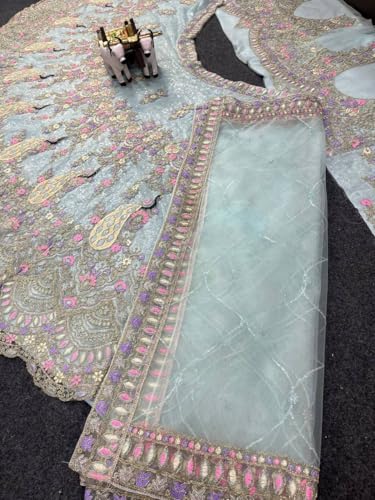 Image of Lehenga choli For Womens and Girls Soft Butterfly Net Lehenga Choli with Coding Sequins Work Dupatta | Semi Stitched Designer Ethnic Set