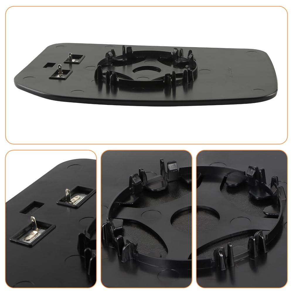 SENZEAL Verre de Rétroviseur Remplacement pour Ford Transit MK6 MK7 2000-2013 Chauffant Retroviseur Extérieur (Supérieur Droit)