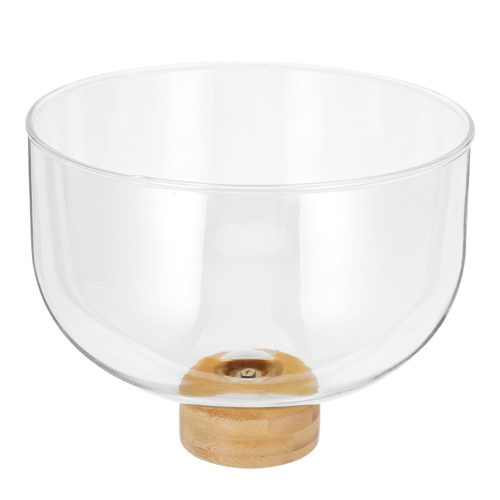Cúpula de Pastel con Tapa de Vidrio y Base de Madera Elegante para Boda, Bandeja para Servir Postres Fácil de Limpiar y Almacenar en Mesas de Celebración
