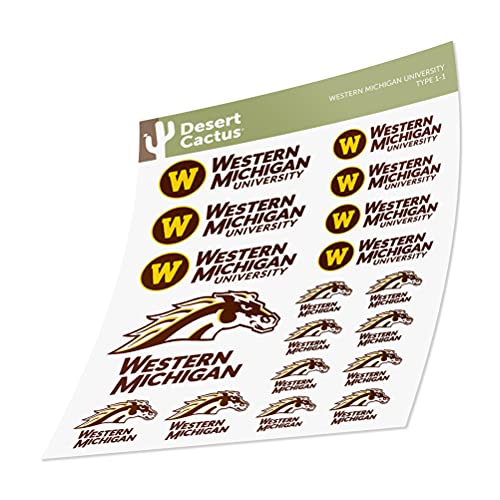 Western Michigan University WMU Broncos Sticker Vinyl Decal Laptop Water Bottle Car Scrapbook (Type 1)