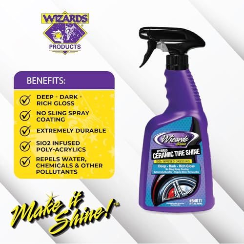 Spray para neumáticos con brillo cerámico híbrido SiO2 650 ml miniatura 2