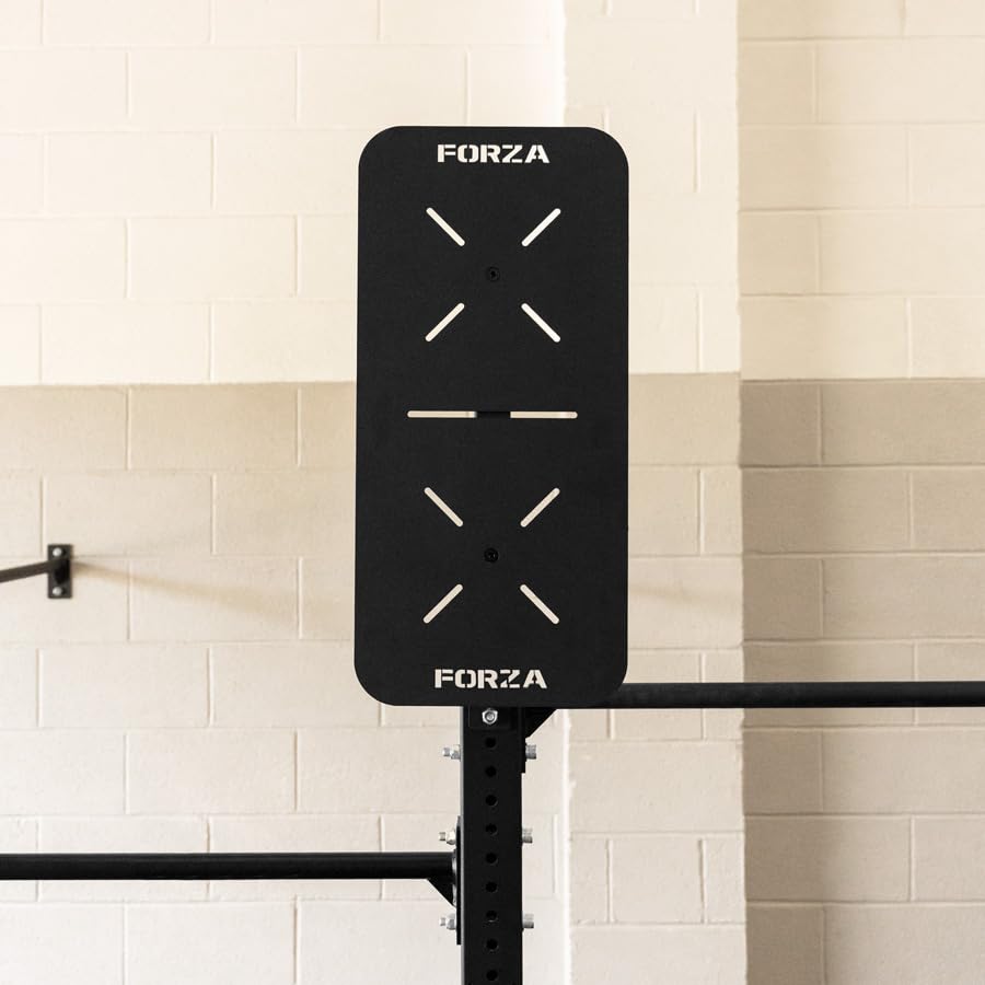FORZA Dianas de Wall Ball | Placas de Acero Resistente Individuales y Dobles para CrossFit y Entrenamiento Funcional | Alto Impacto, con Recubrimiento en Polvo, Montables en Rig o Pared - Alturas