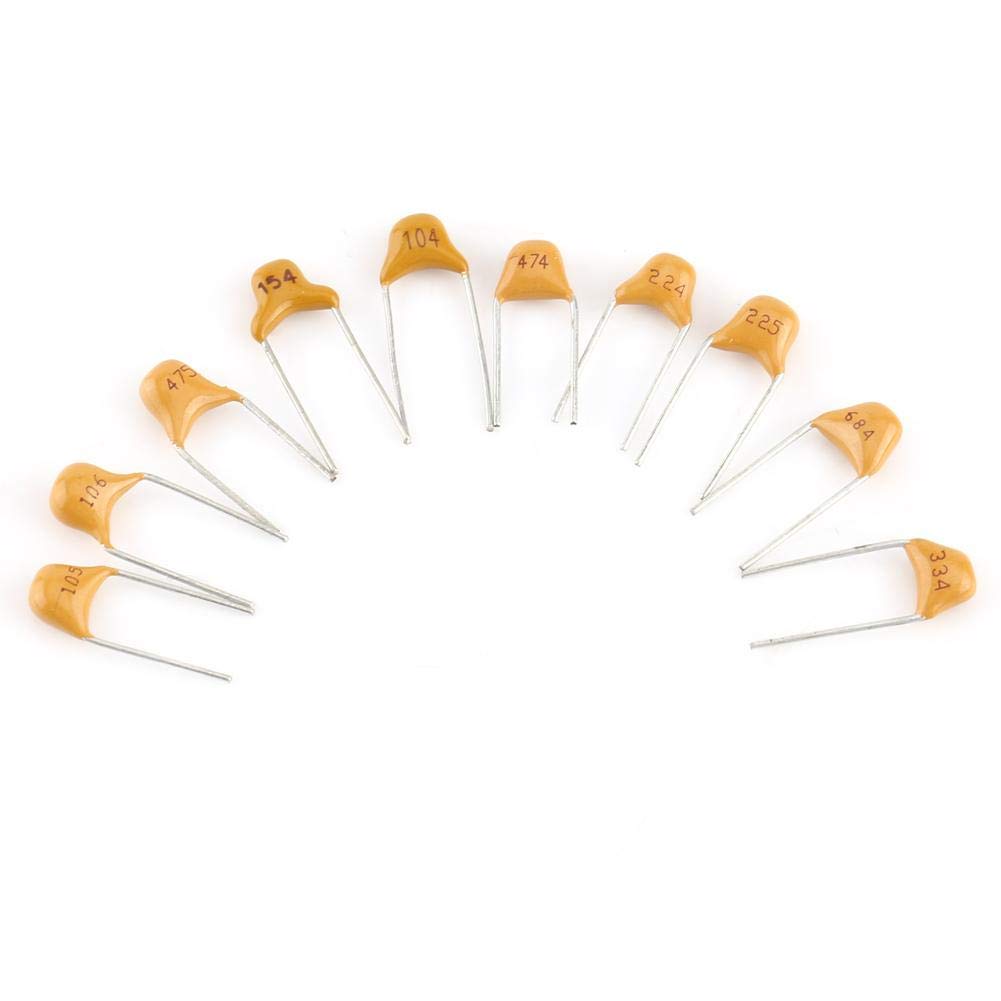 Amazon.co.jp: コンデンサ 500個 10値 0.1μF-10μF 多層セラミック