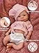 Abenduot 13 inch Realistic Full Body Silicone Baby Dolls Real Life Anatomically Correct Soft Silicone Baby Girl Dolls