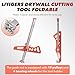 Litigers Drywall Cutting Tool Kit,Drywall Cutter Kit for Wall,Build,Decoration,Gypsum Board Cutting with 23 Wheels