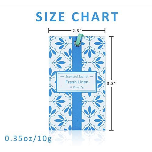 La Bellefée WG00025 Sachets For Drawers And Closets 14 Packs, Fresh Linen Scented Sachet Bags Long-Lasting Home Fragrance Perfume Sachets thumb #2