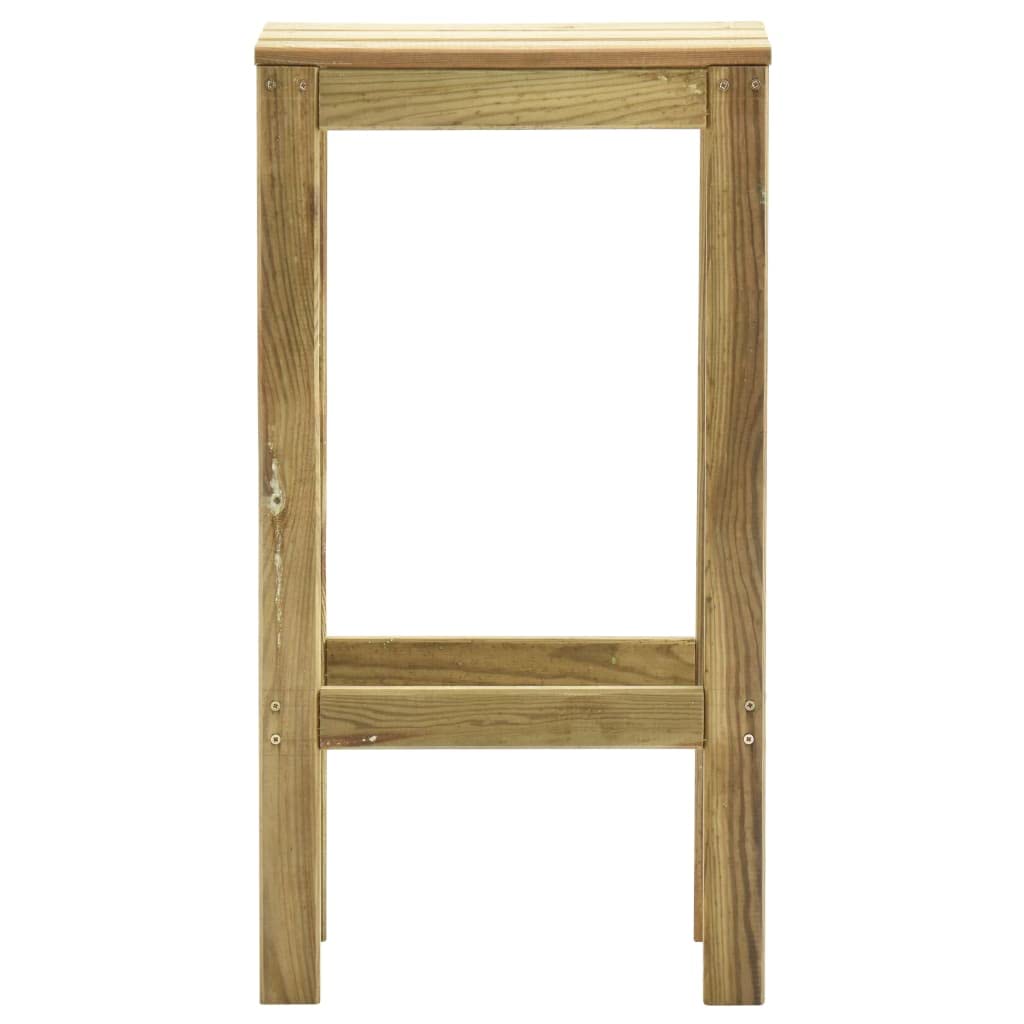 vidaXL Sgabelli da Bar da Giardino 2 pz in Legno di Pino Impregnato