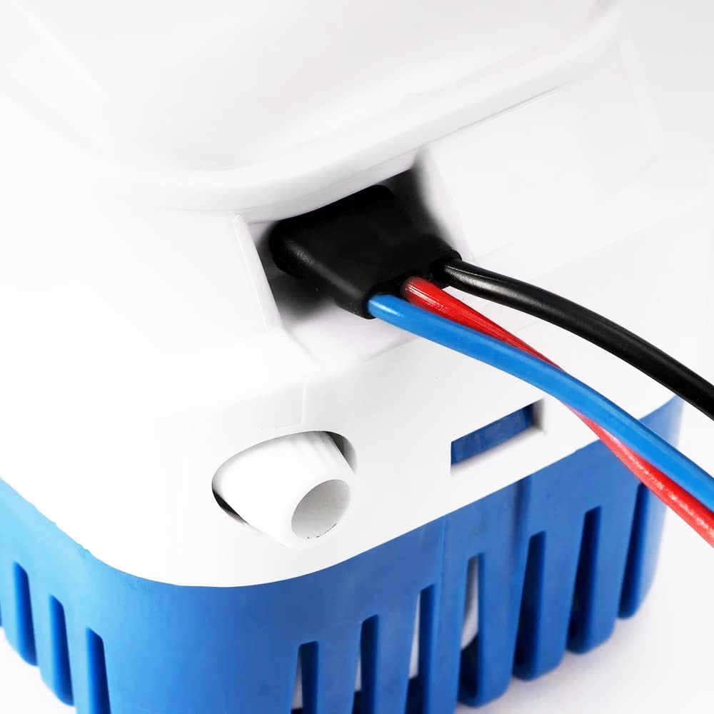 VOANZOPompa di sentina 12 V automatica con interruttore a galleggiante -1100 GPH/70 LPM per barche, stagni, piscine