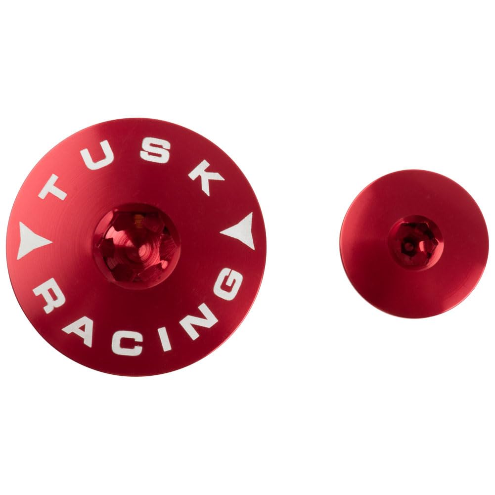 Tusk Billet Aluminum Engine Plug Kit Red - Fits: Honda CRF250R 2004-2017
