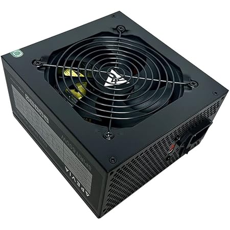 Apevia SPIRIT600W Spirit 600W ATX Power Supply with Auto-Thermally Controlled 120mm Fan, 115/230V Switch, All Protections